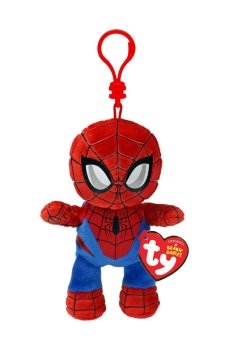 Детская мягконабивная игрушка TY Marvel Человек-паук, от 3 лет, 12 см (34010)