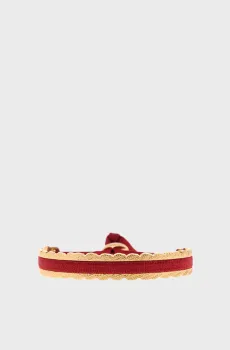 Женский бордовый браслет 4 мм Бордовый ONESIZE Les Interchangeables A52152