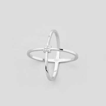 Серебряное кольцо Minimal 1-0008б-16 16 Серебряное кольцо Minimal 1-0008б-16 16