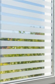 Маскувальна плівка на вікно в смужки - білий