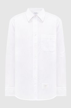 Белая рубашка с вышивкой эмблемы