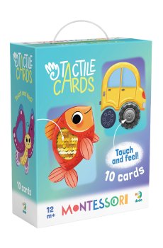 Набор карт с тактильными элементами DoDo Монтессори. На прогулке, от 1 года, 10 карт (301231)