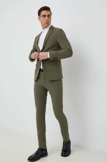 Хлопковая рубашка Seidensticker Мужская цвет белый slim воротник button-down Хлопковая рубашка Seidensticker Мужская цвет белый slim воротник button-down