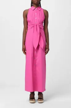 Женское розовое платье SLEEVELESS MAXI TIE Розовый M Michael Kors MS481G9E7A