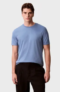 Мужская голубая футболка SUPIMA Голубой M Calvin Klein LV04LB275G
