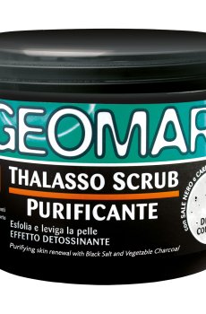 Скраб для тела Geomar Body Thalasso с черной солью и древесный уголь, 600 г