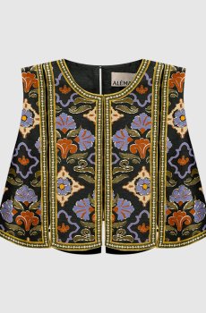 Зеленый топ Oasira с разрезами