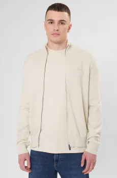 Мужской белый кардиган Белый L BOSS 50556345;131