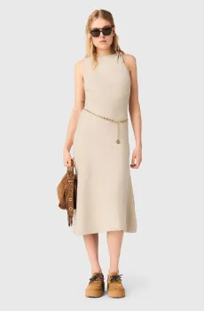 Женское бежевое платье Бежевый 34 MAJE MFPRO04541_Beige