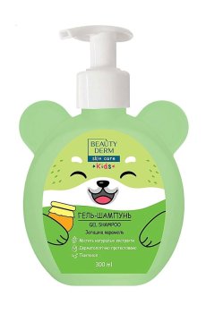 Детский гель-шампунь BEAUTYDERM Kids Gel Shampoo 2в1 Душистая карамель, 300 мл