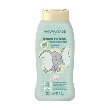 Детский шампунь-гель для волос и тела Naturaverde Disney Baby Ultra Delicate Wash с экстрактом овса и ромашки, 200 мл Детский шампунь-гель для волос и тела Naturaverde Disney Baby Ultra Delicate Wash с экстрактом овса и ромашки, 200 мл