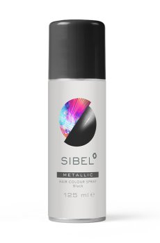 Цветной спрей для волос Sibel Hair Colour Spray Metallic Black, 125 мл