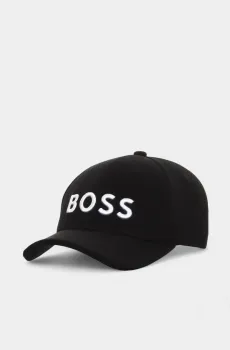 Мужская черная кепка Черный UNI BOSS 10469