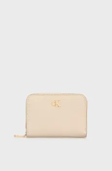 Женский бежевый кожаный кардхолдер MNML Бежевый ONESIZE Calvin Klein LV04F1064G