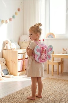 Рюкзачок у формі метелика з лялькою в комплекті - рожева зоря