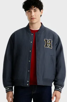Мужской двусторонний бомбер REVERSIBLE PADDED BOMBER Разноцветный L Tommy Hilfiger MW0MW38037