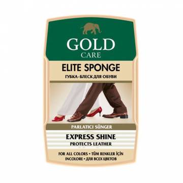 Губка-блеск для обуви Gold Care Elite Sponge Express Shine Бесцветный, 1 шт Губка-блеск для обуви Gold Care Elite Sponge Express Shine Бесцветный, 1 шт
