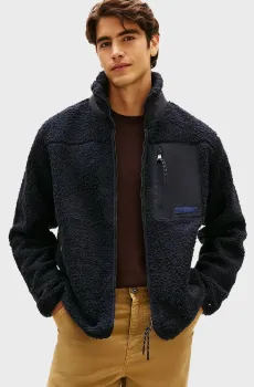 Мужская темно-синяя куртка TEDDY Синий L Tommy Hilfiger MW0MW40420