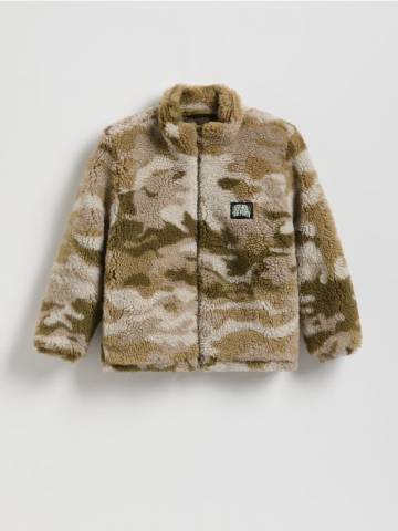 Reserved - Куртка шерпа - бежевий - 377DF-08X