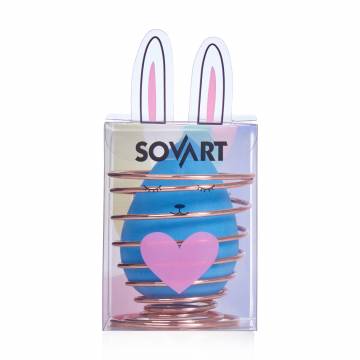 Бьюти блендер Sovart на подставке, голубой Бьюти блендер Sovart на подставке, голубой