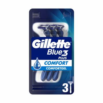 Одноразовые станки для бритья Gillette Blue 3 Сomfort мужские, 3 шт Одноразовые станки для бритья Gillette Blue 3 Сomfort мужские, 3 шт