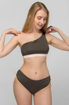 Женские оливковые трусики от купальника 422C Оливковый L brabrabra SO205422