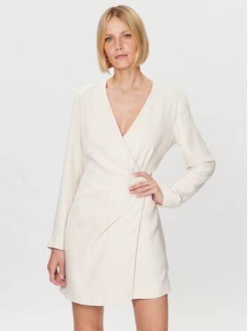 DKNY Коктейльна сукня P3ABNQ98 Écru Regular Fit DKNY Коктейльна сукня P3ABNQ98 Écru Regular Fit