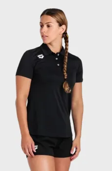 Женское черное поло TEAM Черный XS Arena 004894-500