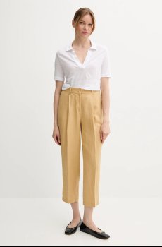 Льняное поло United Colors of Benetton