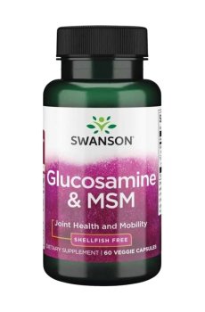 Глюкозамин и МСМ Swanson Glucosamine & MSM, 60 капсул