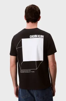 Мужская черная футболка SS 20s 3DBOX Черный XL Calvin Klein Jeans LV04RC805G