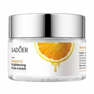 Осветляющий крем для лица Sadoer Vitamin C Brightening Cream с витамином С, 50 г Осветляющий крем для лица Sadoer Vitamin C Brightening Cream с витамином С, 50 г