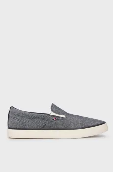 Мужские темно-синие слипоны HI VULC LOW SLIP ON CH Синий 43 Tommy Hilfiger FM0FM05390