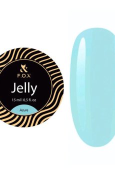 Строительный гель-желе для ногтей F.O.X Jelly, Azure, 15 мл