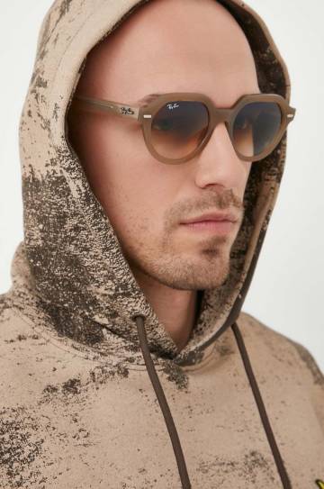 Солнцезащитные очки Ray-Ban цвет бежевый Солнцезащитные очки Ray-Ban цвет бежевый