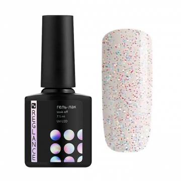 Гель-лак для ногтей Reglance Gel Polish 177 Нежно-розовый с разноцветным глиттером, 7.5 мл Гель-лак для ногтей Reglance Gel Polish 177 Нежно-розовый с разноцветным глиттером, 7.5 мл