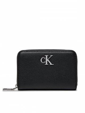Calvin Klein Мале жіноче портмоне Minimal Monogram Med Za K60K611500 Чорний Calvin Klein Мале жіноче портмоне Minimal Monogram Med Za K60K611500 Чорний