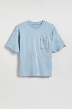 Reserved - Бавовняна футболка - синій - 984IS-55X