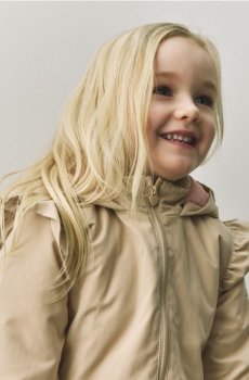 Reserved - Гладка куртка з капюшоном - бежевий - 399HR-80X