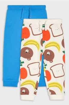 Трикотажні джогери, 2 пари - кремовий