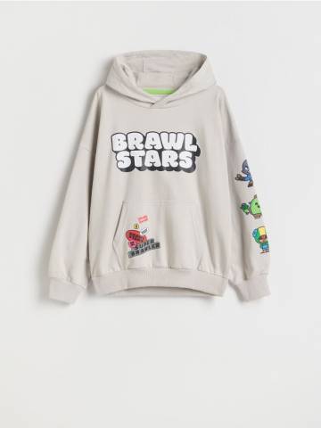 Reserved - Світшот oversize Brawl Stars - світло-сірий - 364DF-09X Reserved - Світшот oversize Brawl Stars - світло-сірий - 364DF-09X