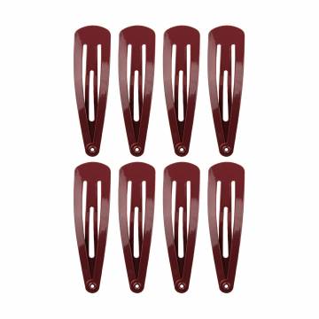 Набор зажимов для волос Titania Triangle Small контурные, коричневые, 8 шт (7881 B)