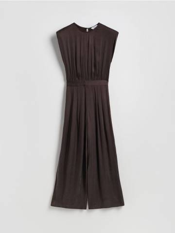 Reserved - LADIES` DRESS - коричневий - 224HU-88X