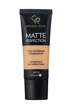 Уценка! Тональная основа для лица Golden Rose Matte Perfection Full Coverage Foundation SPF 15, C6, 35 мл