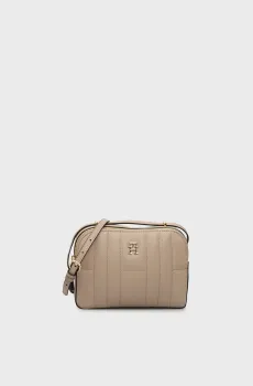 Женская бежевая сумка TH FEMININE CONV CAMERA BAG Бежевый ONESIZE Tommy Hilfiger AW0AW17453