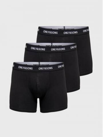 Only & Sons Набір з 3 пар боксерів Fitz 22023854 Чорний Only & Sons Набір з 3 пар боксерів Fitz 22023854 Чорний