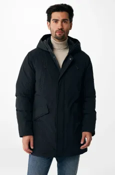 Мужская черная парка Черный S Mexx MF006800943M