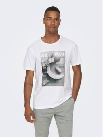 Only & Sons Футболка 22026378 Білий Regular Fit Only & Sons Футболка 22026378 Білий Regular Fit