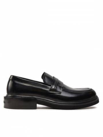 Calvin Klein Сліпери Lth Hf HM0HM01529 Чорний Calvin Klein Сліпери Lth Hf HM0HM01529 Чорний
