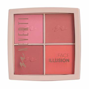 Палетка румян для лица Neverti Face Illusion Blush Palette 001, 12 г Палетка румян для лица Neverti Face Illusion Blush Palette 001, 12 г
